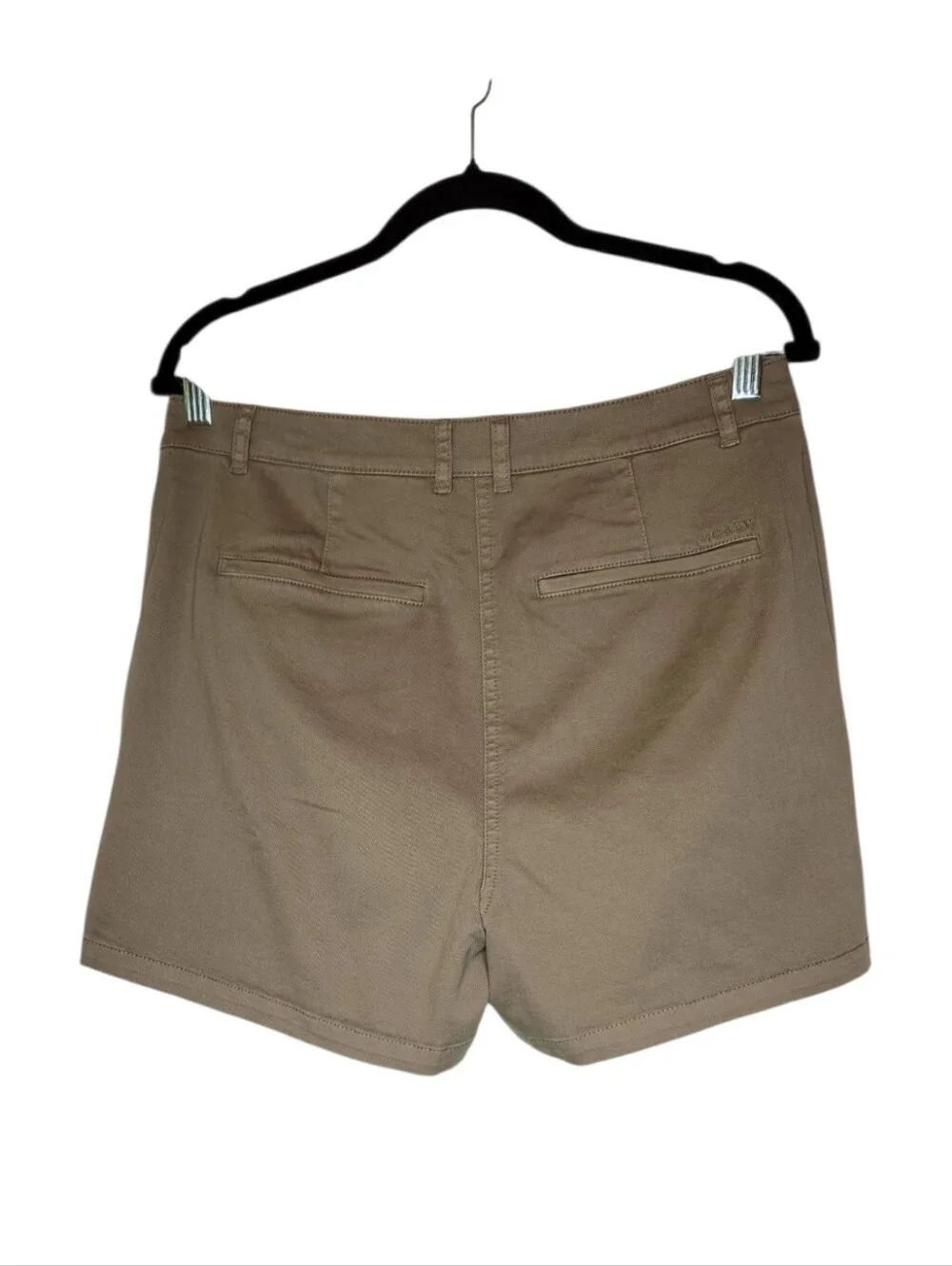 NEW J Crew Olive Chino Flat Front Shorts Size 6